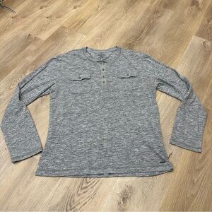 Express Henley Grey Long Sleeve Shirt size XL